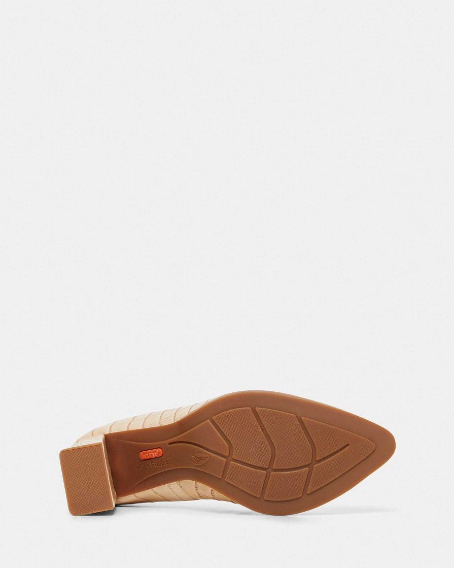 Mujer Hush Puppies | Joni Latte Cocodrilo