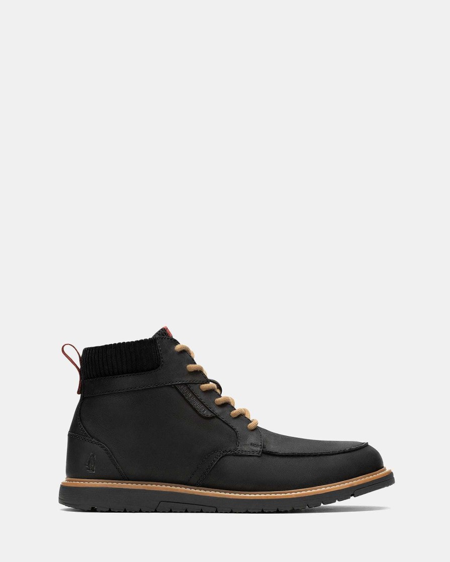 Hombre Hush Puppies | Jenson Cordones Negrita Negro